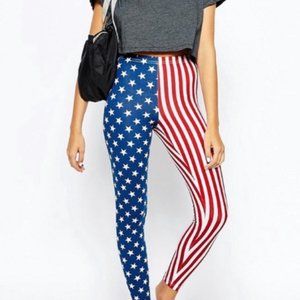 American Flag Leggings